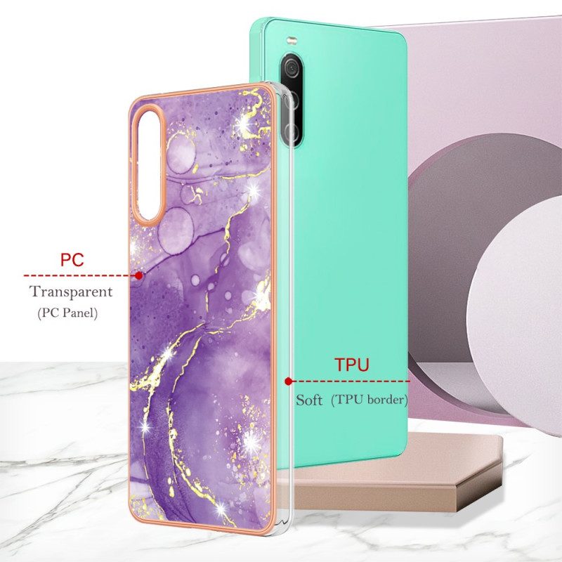 Cover Sony Xperia 10 IV Marmo Colorato