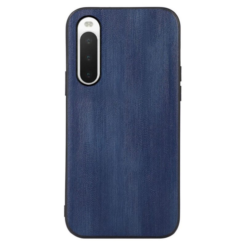 Cover Sony Xperia 10 IV Struttura In Pelle