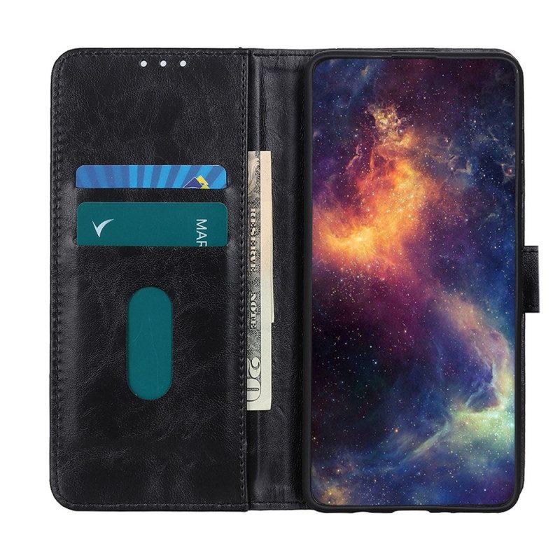 Custodia in pelle Sony Xperia 10 IV Chiusura In Argento Tricolore