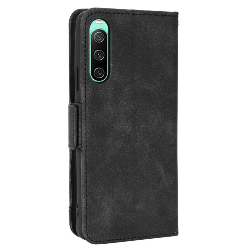 Custodia in pelle Sony Xperia 10 IV Classe Premier Multi-carta