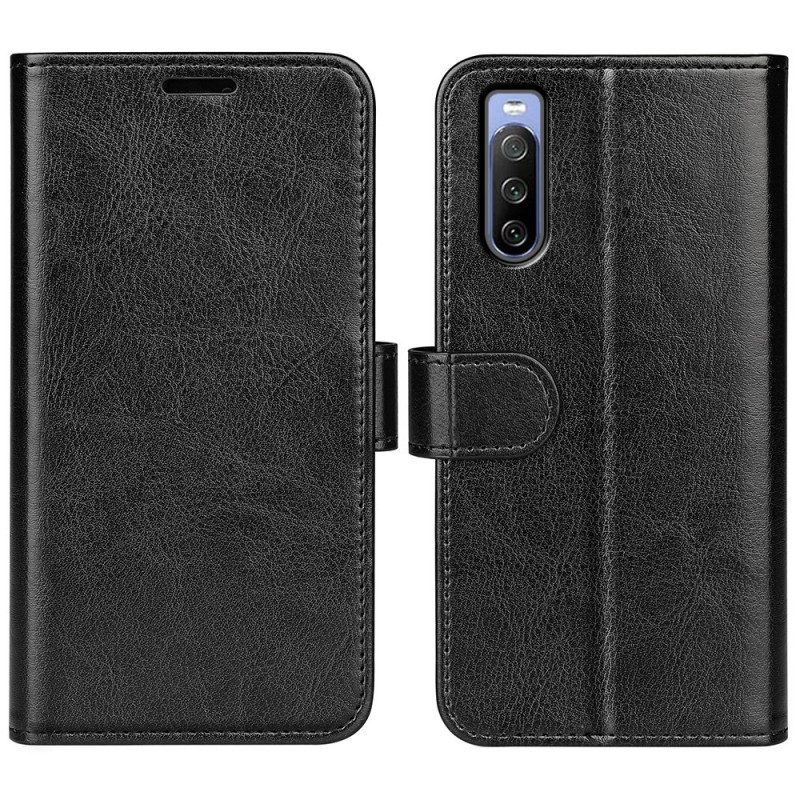 Custodia in pelle Sony Xperia 10 IV Ecopelle Vintage