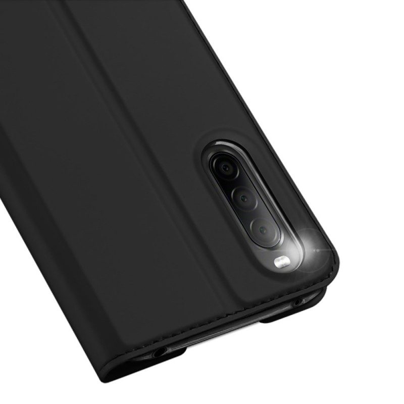 Custodia in pelle Sony Xperia 10 IV Pelle Pro Dux Ducis