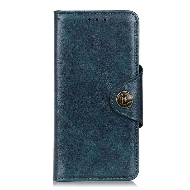 Custodia in pelle Sony Xperia 10 IV Pulsante Di Chiusura