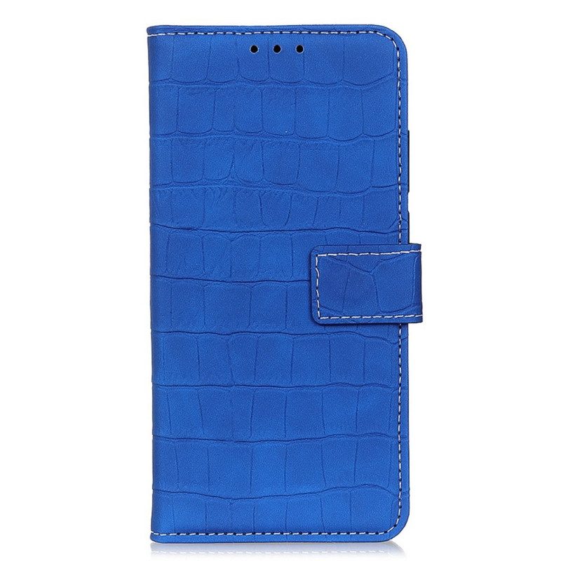 Custodia in pelle Sony Xperia 10 IV Stile Pelle Di Coccodrillo