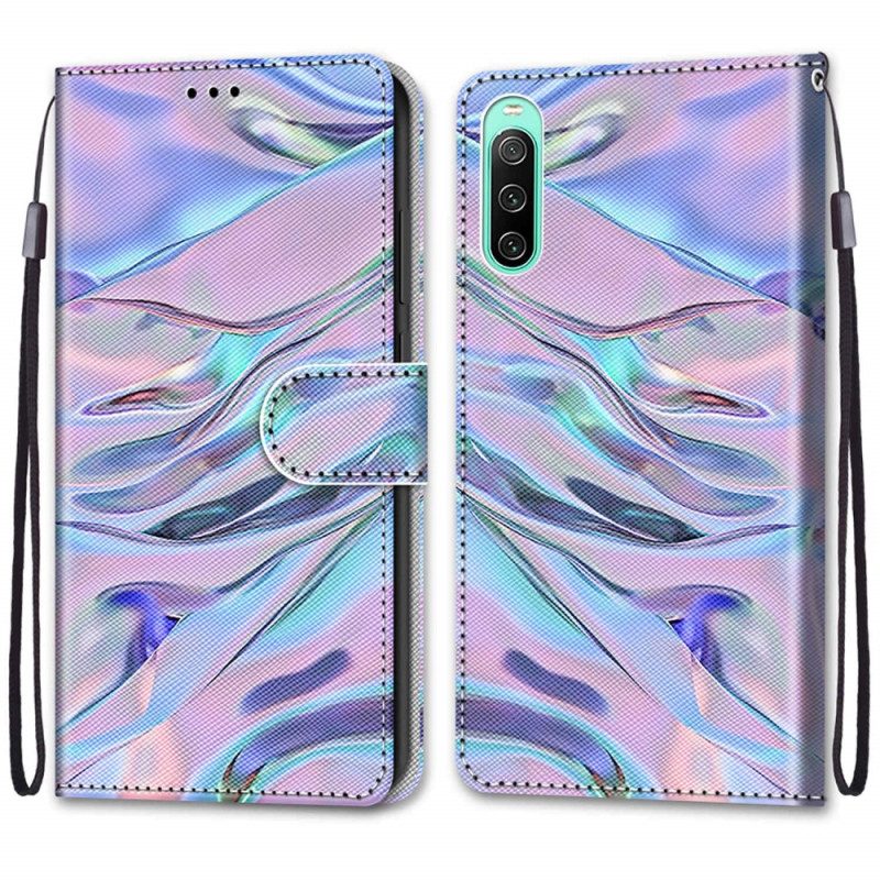 Folio Cover Sony Xperia 10 IV Come Vernice