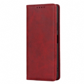 Folio Cover Sony Xperia 10 IV Custodia in pelle Disegno Classico