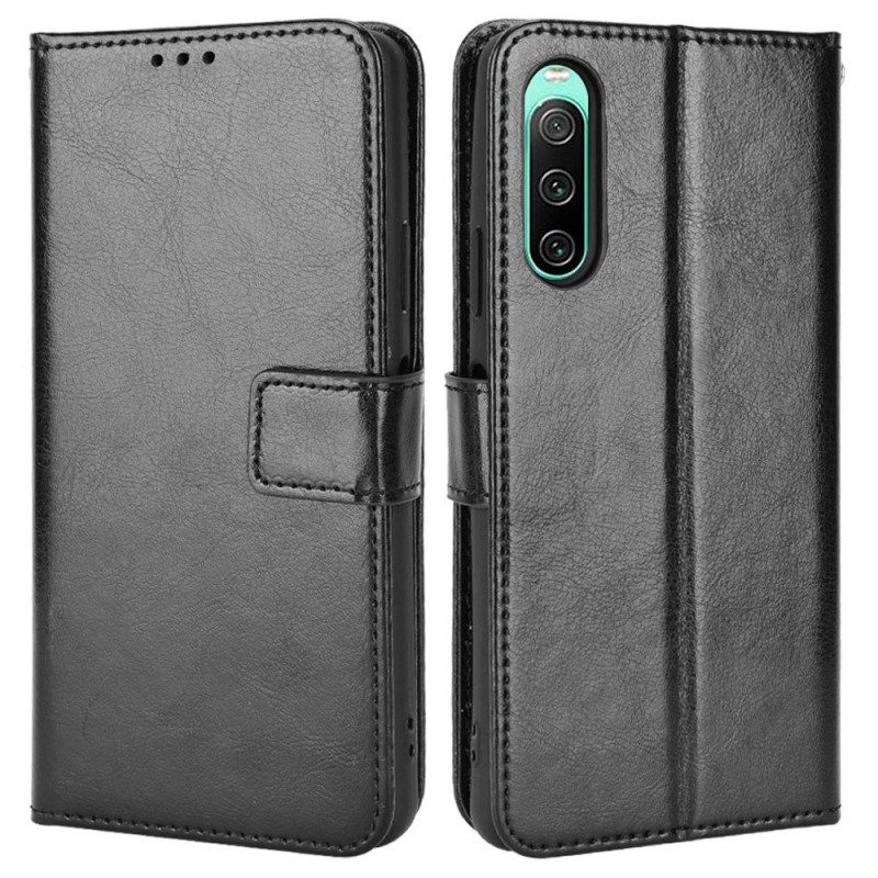 Folio Cover Sony Xperia 10 IV Ecopelle Appariscente