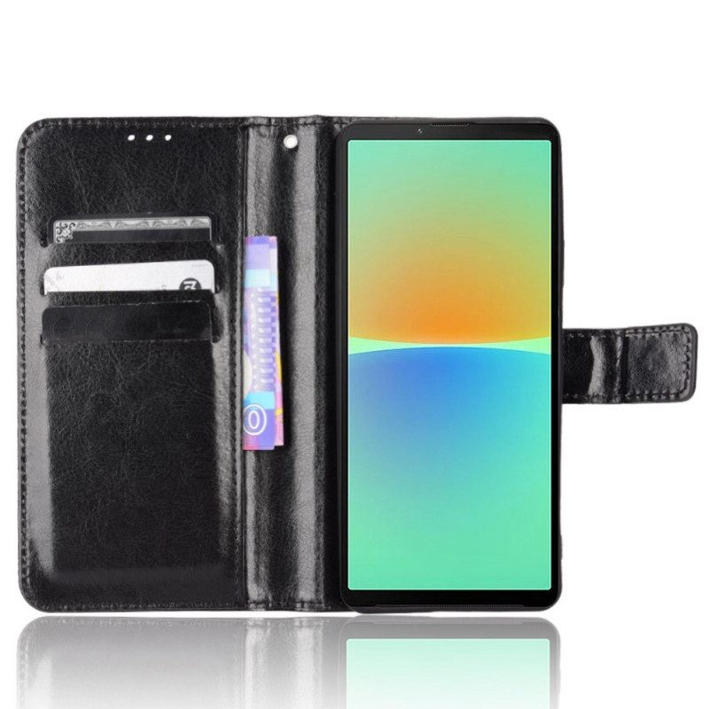 Folio Cover Sony Xperia 10 IV Ecopelle Appariscente