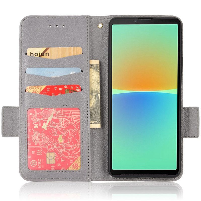 Folio Cover Sony Xperia 10 IV Finezza Doppia Chiusura