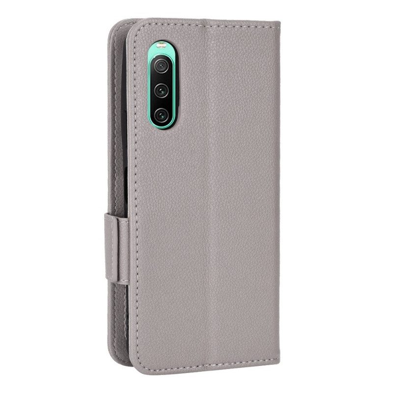 Folio Cover Sony Xperia 10 IV Finezza Doppia Chiusura