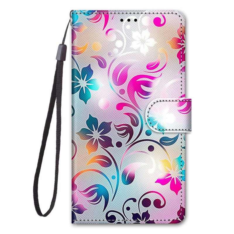 Folio Cover Sony Xperia 10 IV Grafica Con Cordino