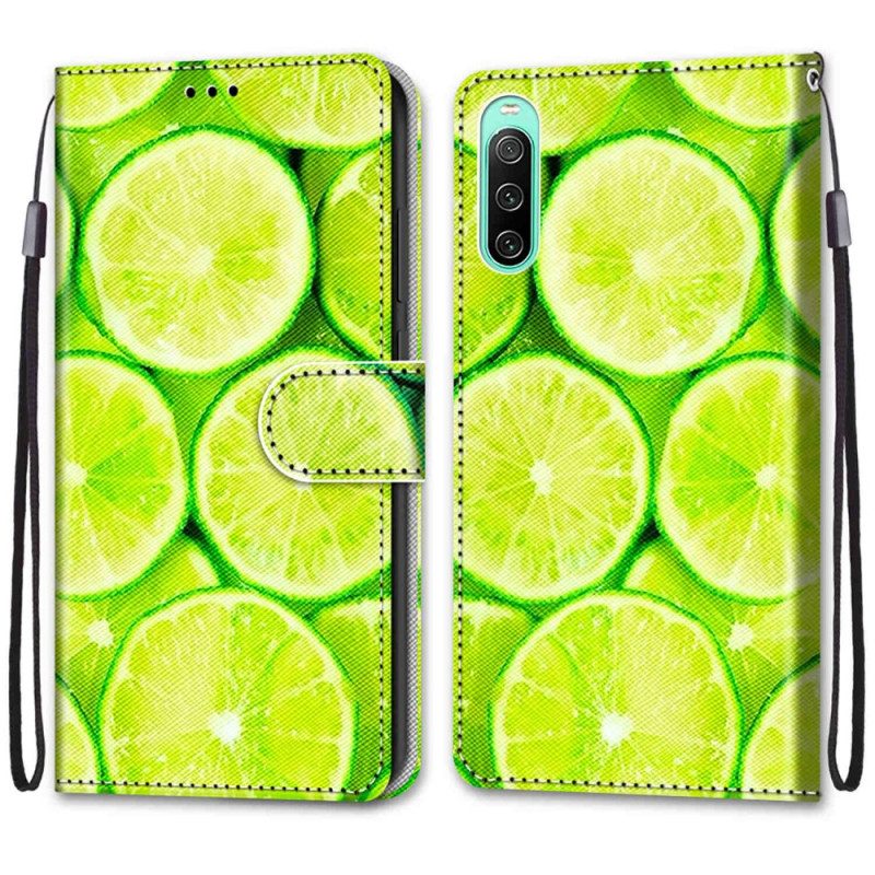 Folio Cover Sony Xperia 10 IV Limes