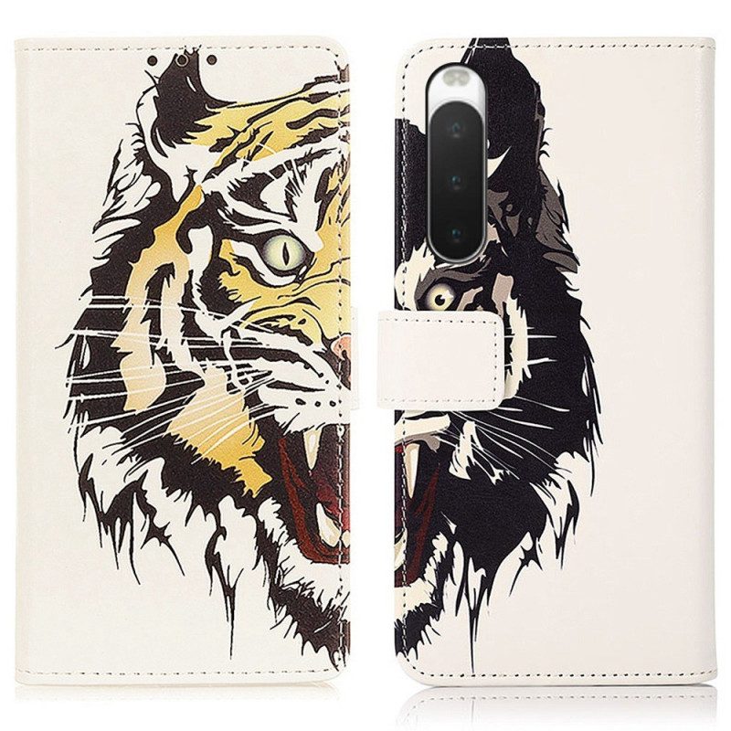 Folio Cover Sony Xperia 10 IV Tigre Feroce