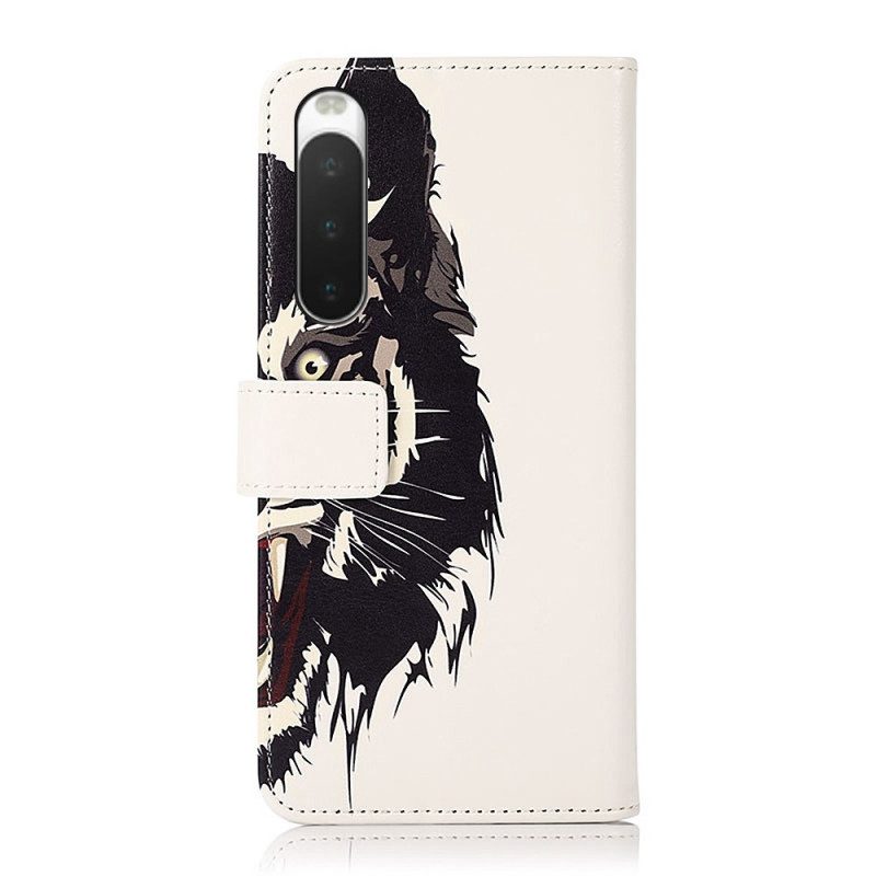 Folio Cover Sony Xperia 10 IV Tigre Feroce