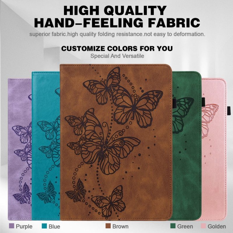 Folio Cover Huawei MatePad 11 (2021) Decorazione Farfalle