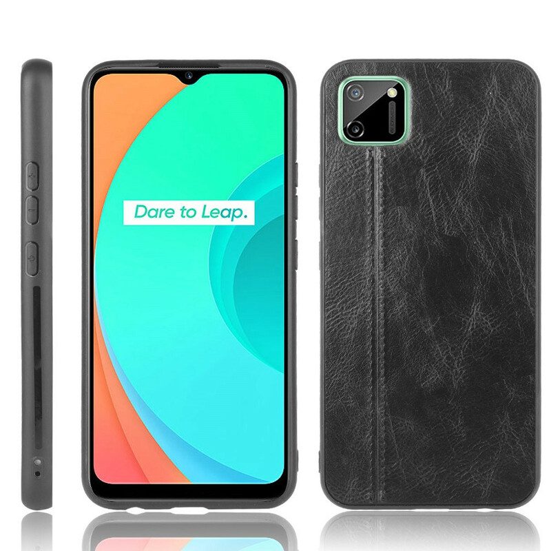 Cover Realme C11 Cuciture In Pelle Stile