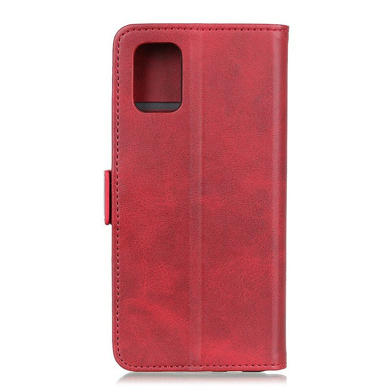 Custodia in pelle Realme C11 Folio Cover Doppio Lembo