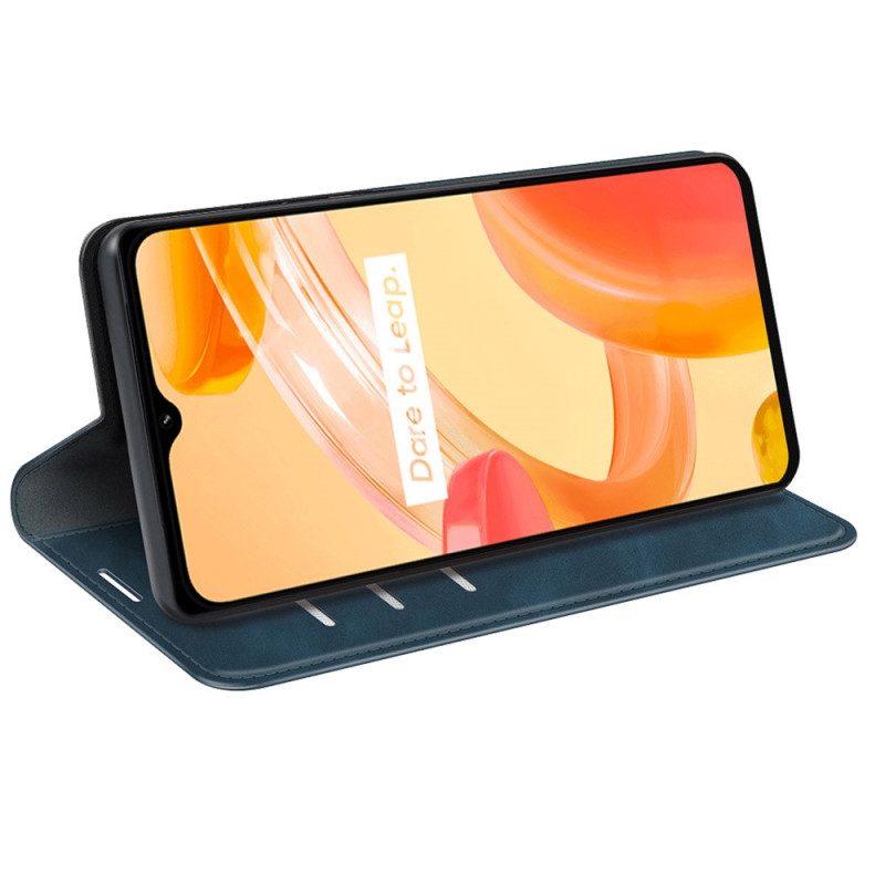 Folio Cover Realme C30 Custodia in pelle Sensazione Di Contatto Con La Pelle