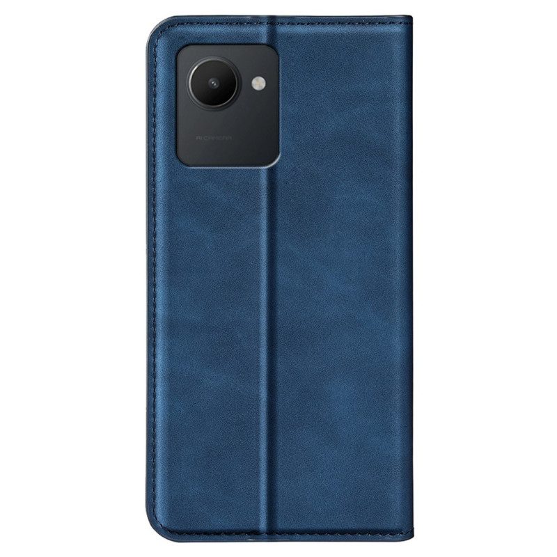 Folio Cover Realme C30 Custodia in pelle Sensazione Di Contatto Con La Pelle