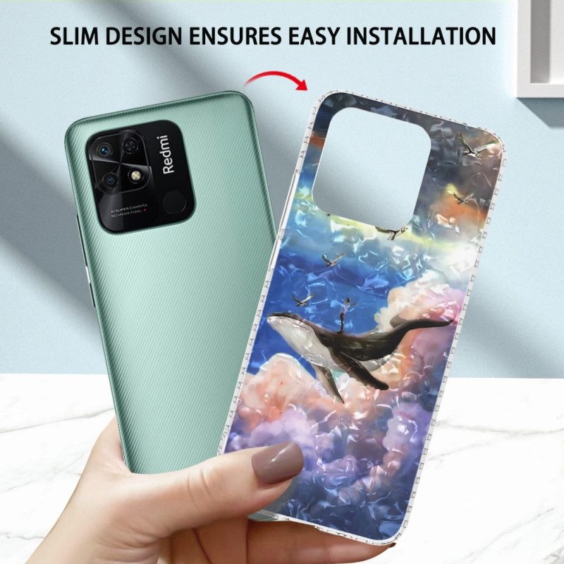 Cover Xiaomi Redmi 10C Balena Stilizzata