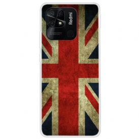 Cover Xiaomi Redmi 10C Bandiera Inglese