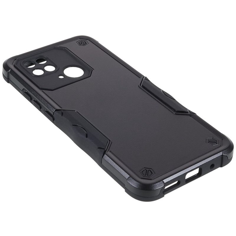 Cover Xiaomi Redmi 10C Effetto Acciaio Ultra Resistente