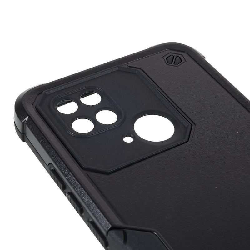 Cover Xiaomi Redmi 10C Effetto Acciaio Ultra Resistente