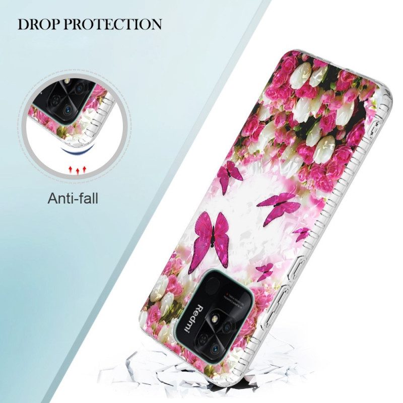 Cover Xiaomi Redmi 10C Farfalle Alla Moda