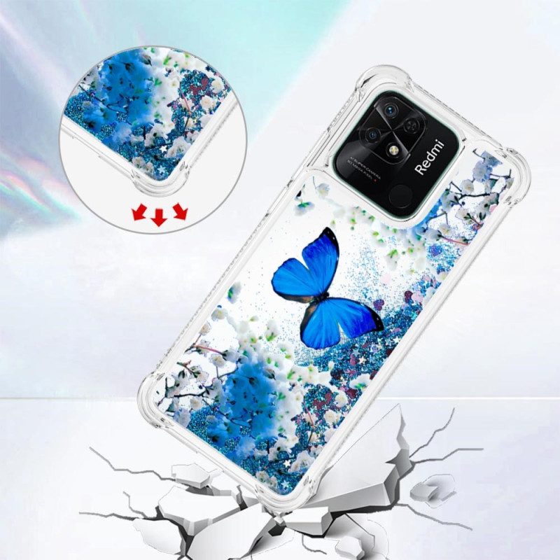 Cover Xiaomi Redmi 10C Farfalle Di Paillettes