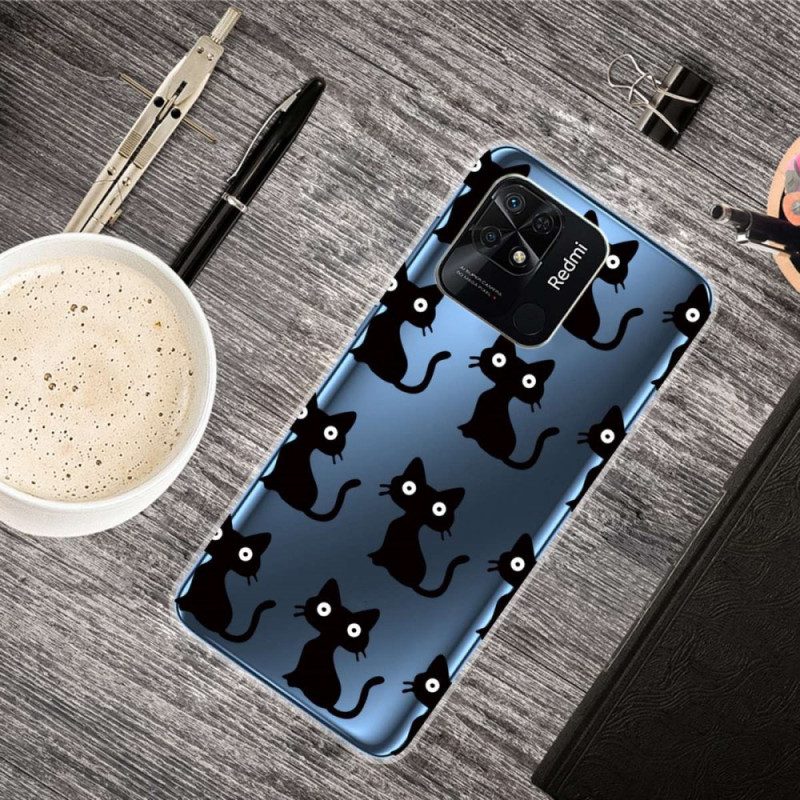 Cover Xiaomi Redmi 10C Gatti Divertenti