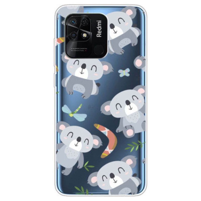 Cover Xiaomi Redmi 10C Koala Multipli Senza Soluzione Di Continuità