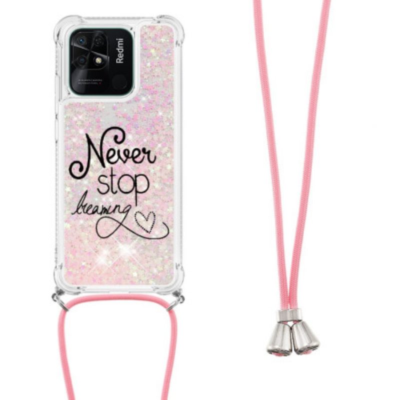 Cover Xiaomi Redmi 10C Never Stop Glitter Coulisse