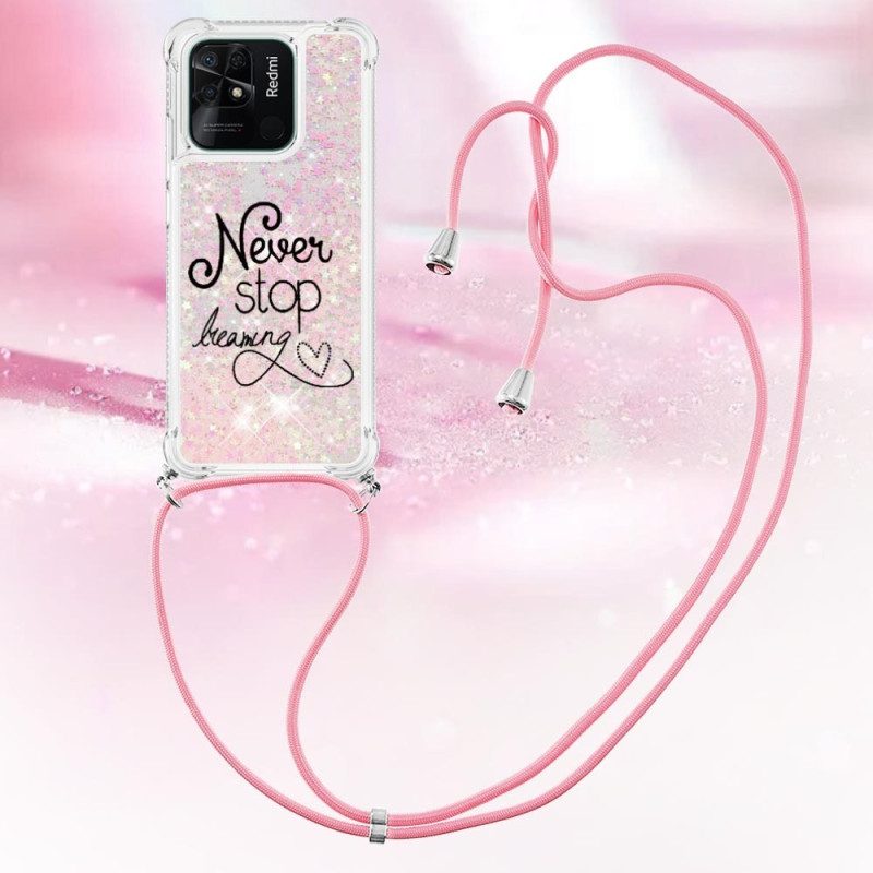 Cover Xiaomi Redmi 10C Never Stop Glitter Coulisse