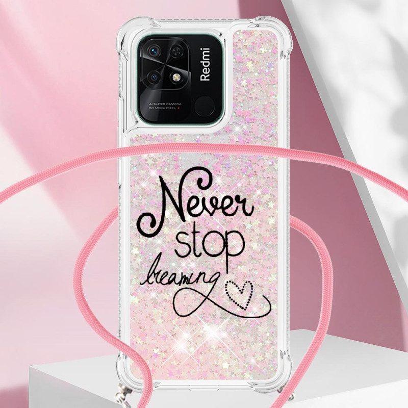 Cover Xiaomi Redmi 10C Never Stop Glitter Coulisse