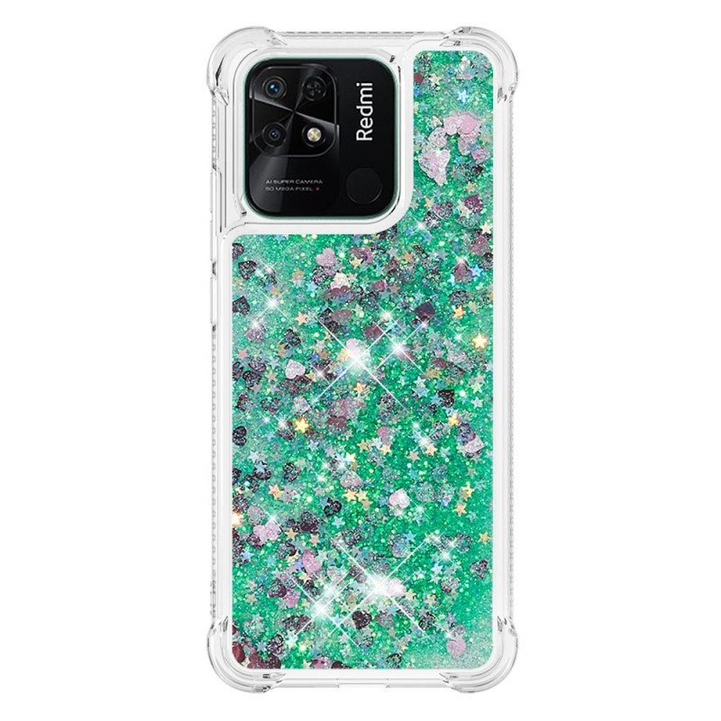 Cover Xiaomi Redmi 10C Paillettes Colorate