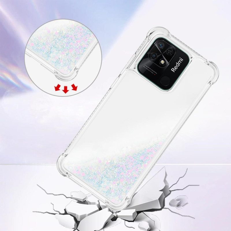 Cover Xiaomi Redmi 10C Paillettes Colorate