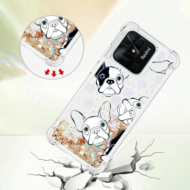 Cover Xiaomi Redmi 10C Paillettes Signor Cane