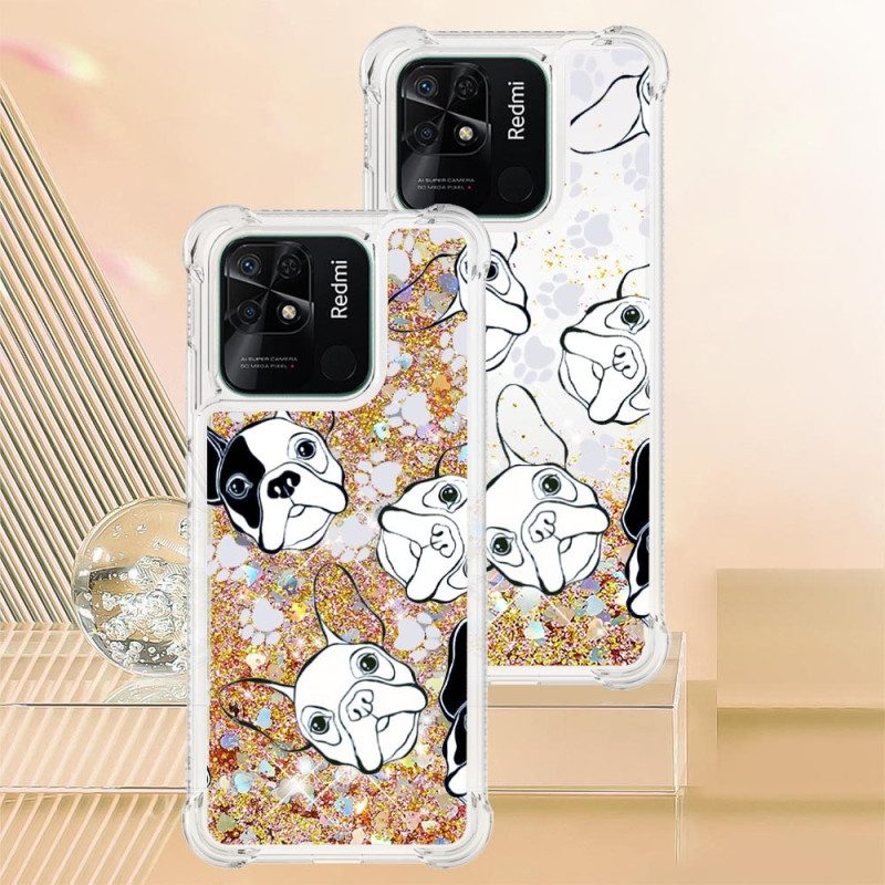 Cover Xiaomi Redmi 10C Paillettes Signor Cane