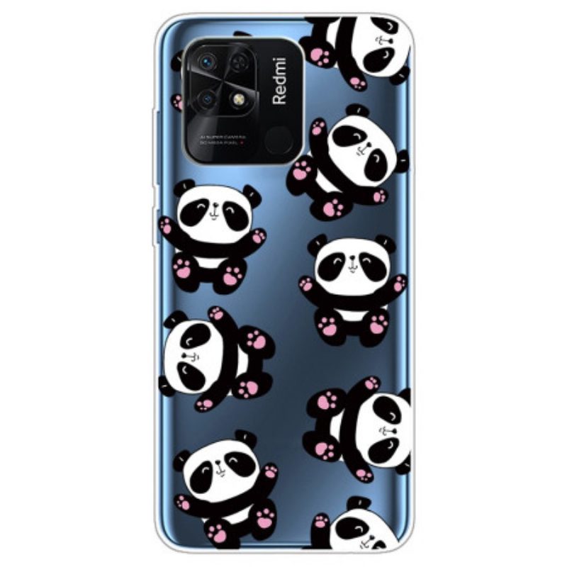 Cover Xiaomi Redmi 10C Panda Multipli Senza Soluzione Di Continuità