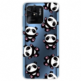 Cover Xiaomi Redmi 10C Panda Multipli Senza Soluzione Di Continuità