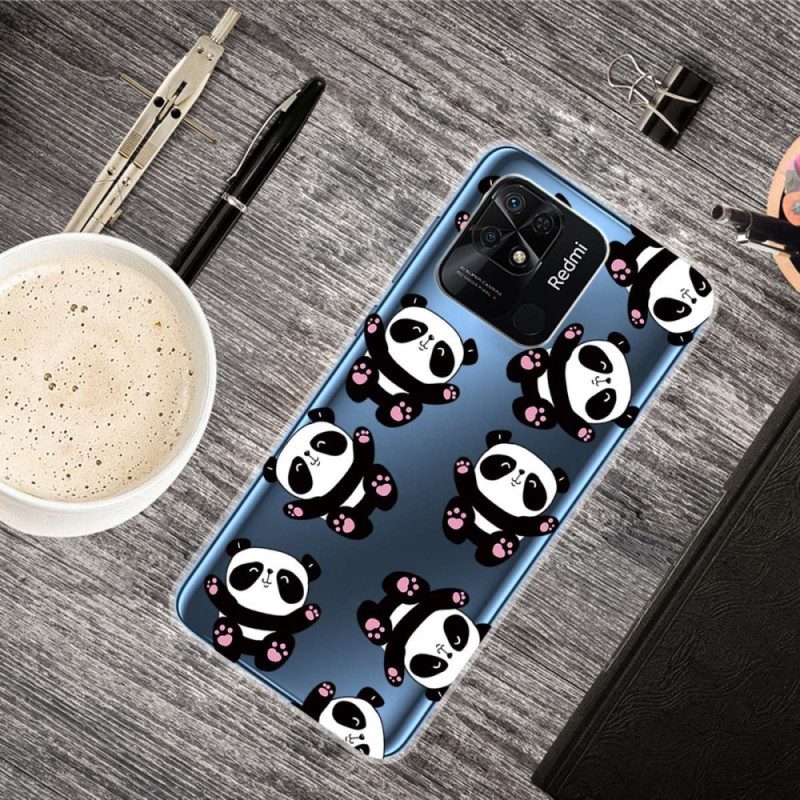 Cover Xiaomi Redmi 10C Panda Multipli Senza Soluzione Di Continuità