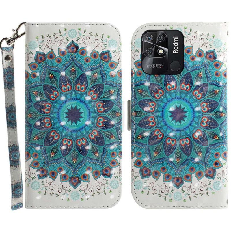 Custodia A Portafoglio Xiaomi Redmi 10C Mandala Strappy