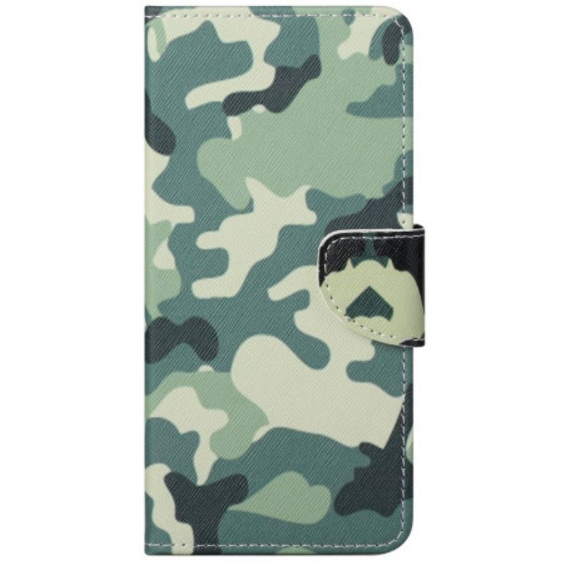 Custodia in pelle Xiaomi Redmi 10C Camuffamento Militare