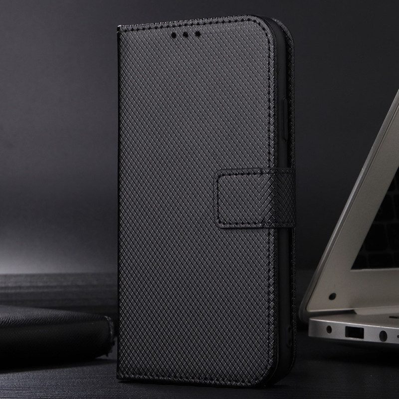 Custodia in pelle Xiaomi Redmi 10C Elegante Finta Pelle Con Cinturino