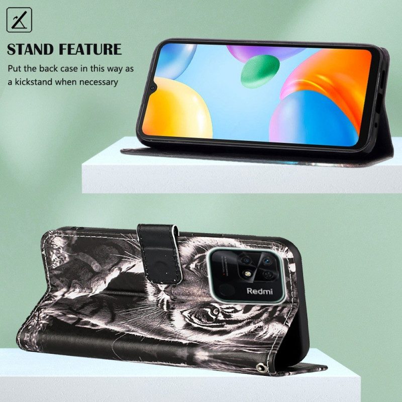 Custodia in pelle Xiaomi Redmi 10C Favoloso Perizoma Tiger