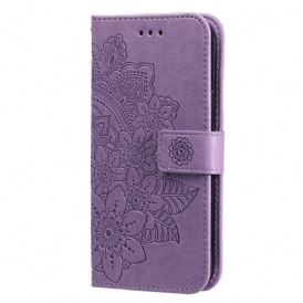 Custodia in pelle Xiaomi Redmi 10C Mandala Strappy