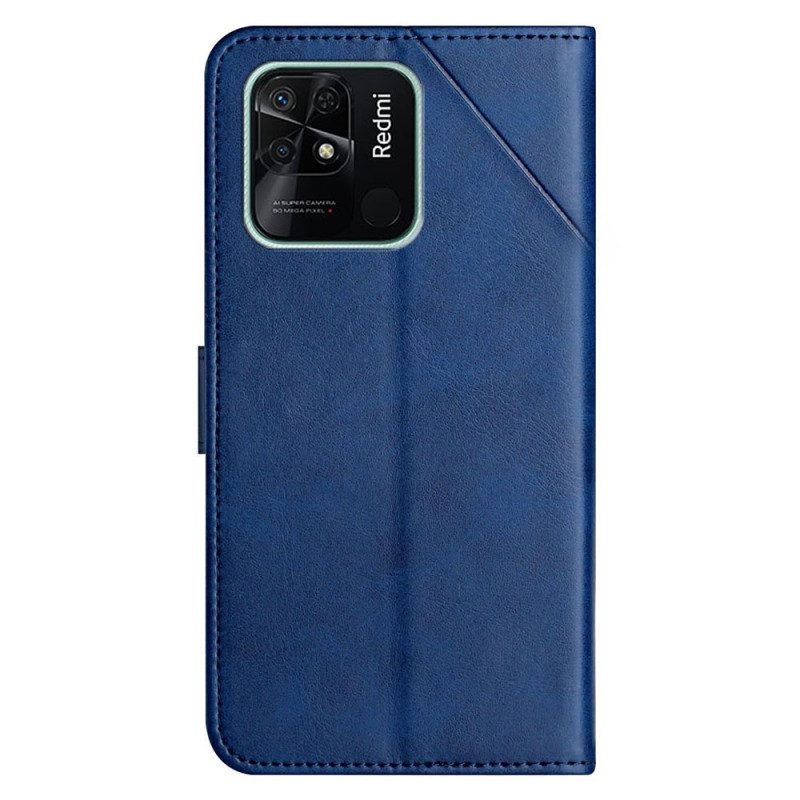 Custodia in pelle Xiaomi Redmi 10C X Design Stile In Pelle Geo