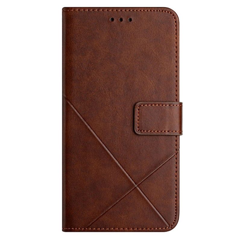 Custodia in pelle Xiaomi Redmi 10C X Design Stile In Pelle Geo