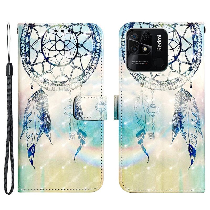 Folio Cover Xiaomi Redmi 10C Cinghia Acchiappasogni