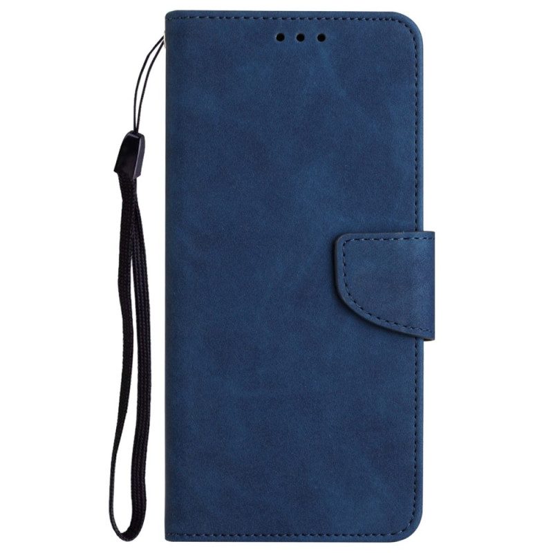 Folio Cover Xiaomi Redmi 10C Cordino In Tinta Unita